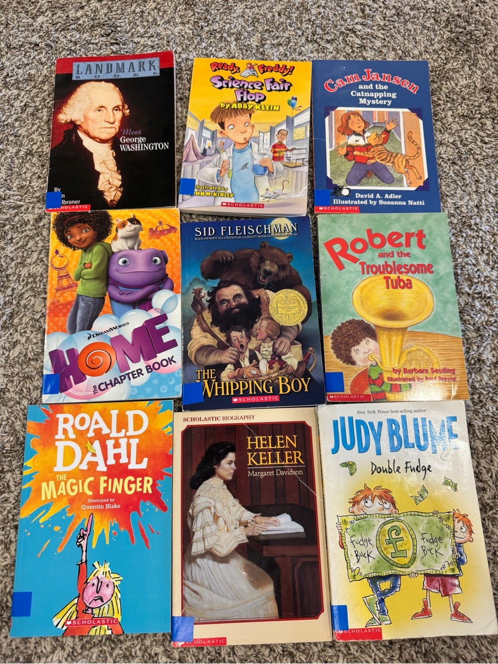 Scholastic Kids Books - Red, Blue, Yellow, Green Covers